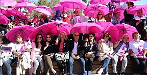 ‘Pembe Patika Yürüyüşü’ ile Meme Kanserine Dikkat Çekildi