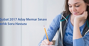 22 Şubat 2017 Aday Memur Sınavı Hazırlık Soru Havuzu